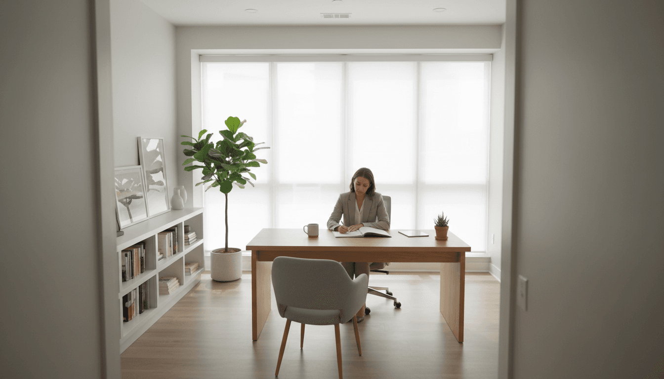 Health plan office with streamlined workflow